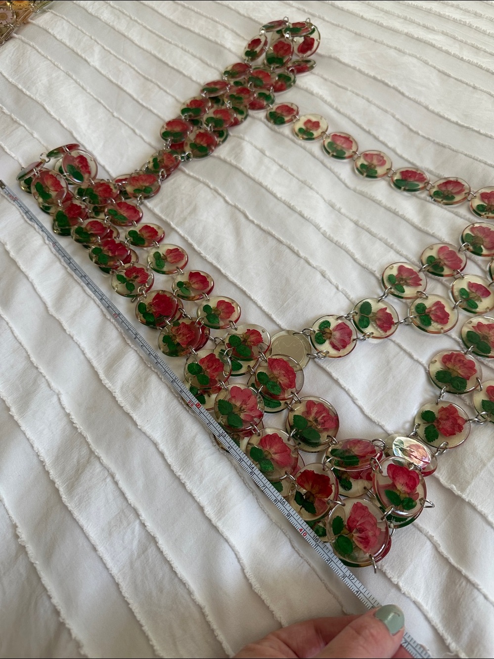 Dauphinette Rose Harness Chainmaille Crop Top S/M - Picture 9 of 11